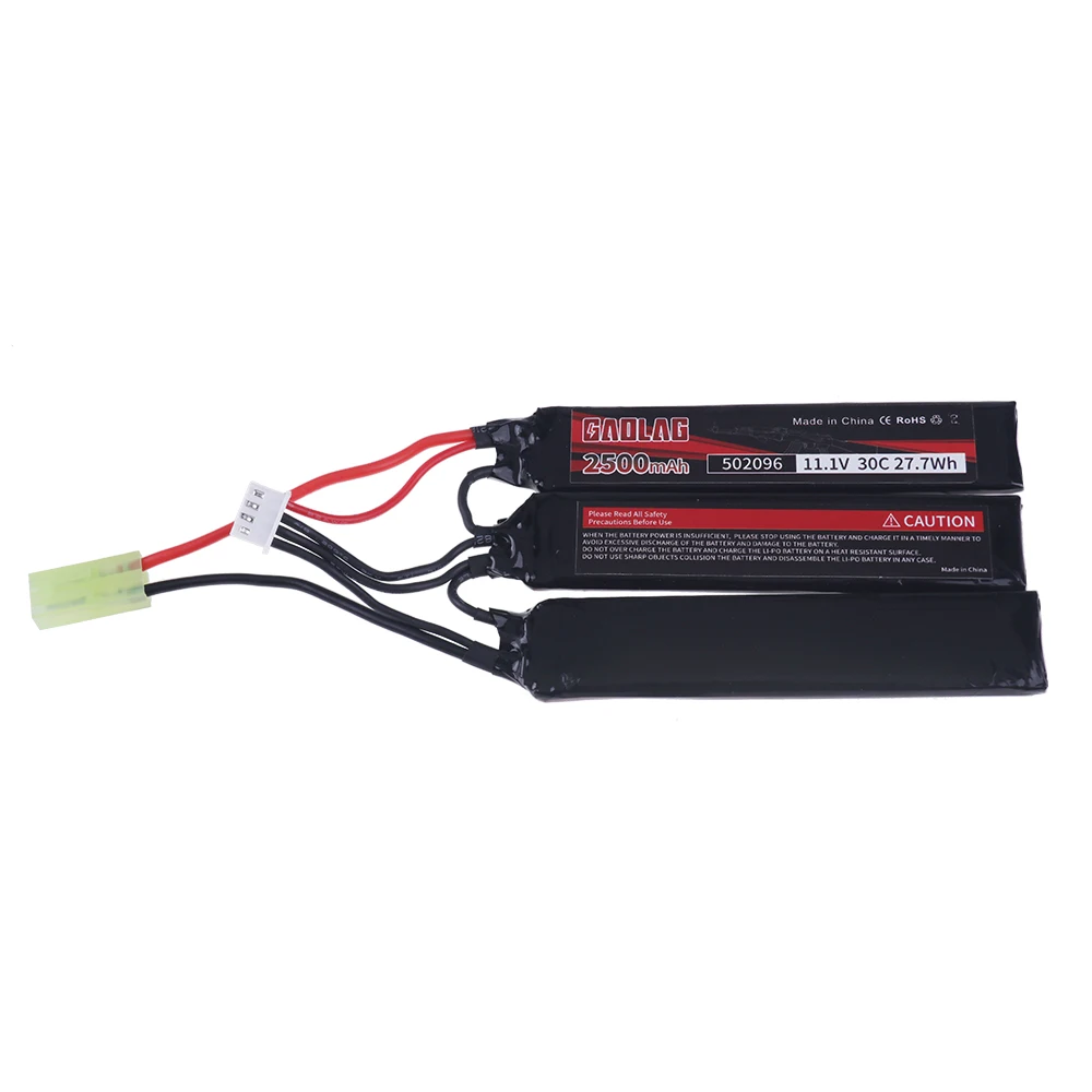 3S Water Gun Lipo Battery 11.1V 2500mAh 30C battery for Mini Airsoft BB Air Pistol Electric Toys Guns Parts