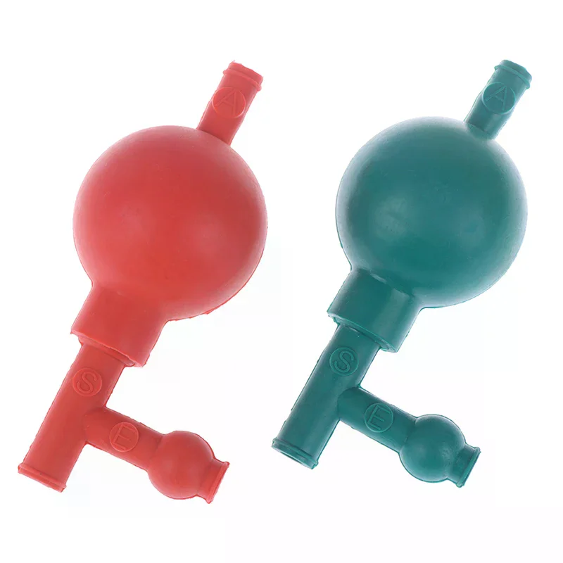 High Quality Lab Rubber Suction Bulb Safe Pressure Quantitative Pipette Filler with 3 Valves