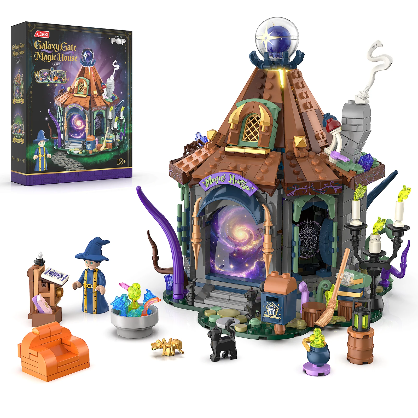 jaki-galactic-portal-magic-house-building-blocks-observatory-brick-toy-celestial-astrolabe-room-decor-gift