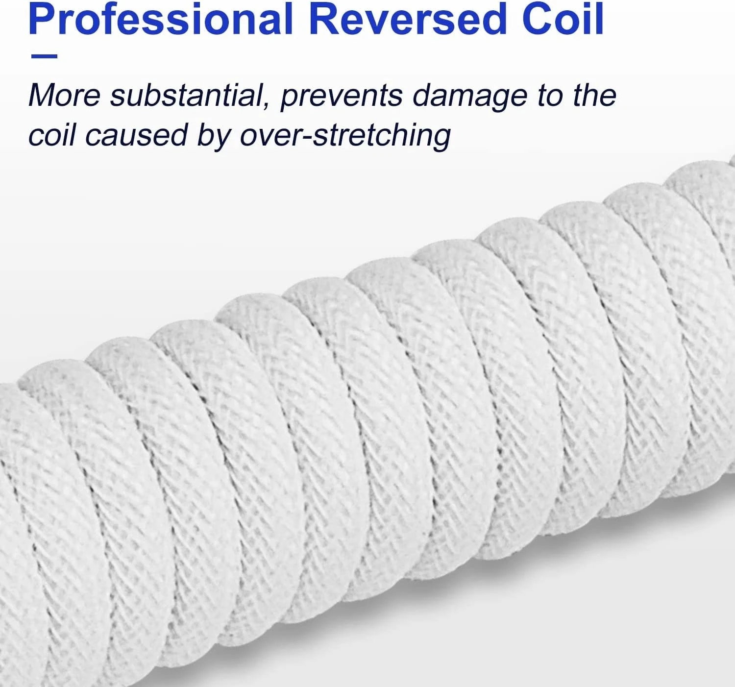 Mechanical Keyboard Coiled Cable USB Type C Mechanical Keyboard Aviator Desktop Computer Aviation Connector Cord Max 3M