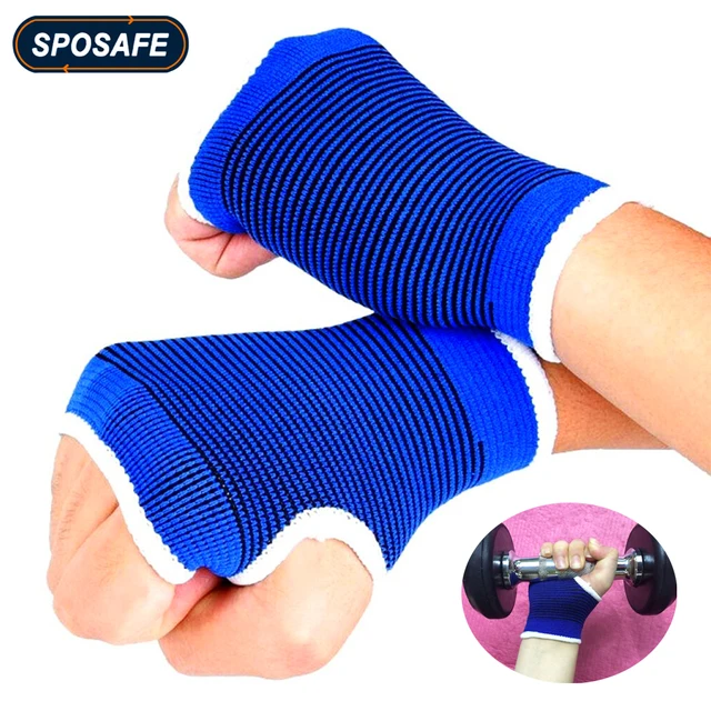 2 sztuk/para sport na rękę Brace Gym ściągacz sportowy rękawiczki na nadgarstki dłoni dłoni ochraniacz na przerzutki nadgarstka tunel Tendonitis ulga w bólu