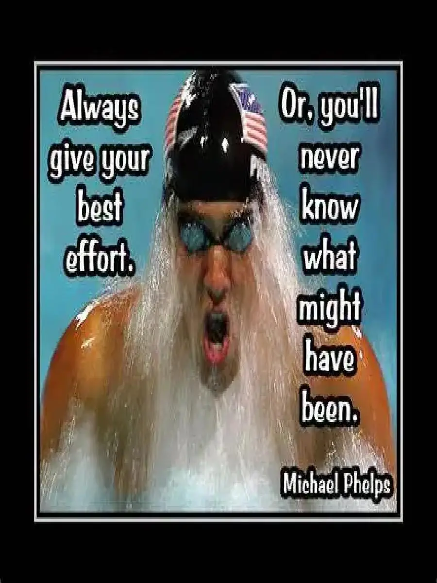 Michael Phelps Swimming Competition Inspirational Poster  Motivational Wall Art for Home Decor  HighQuality Prints  Posters