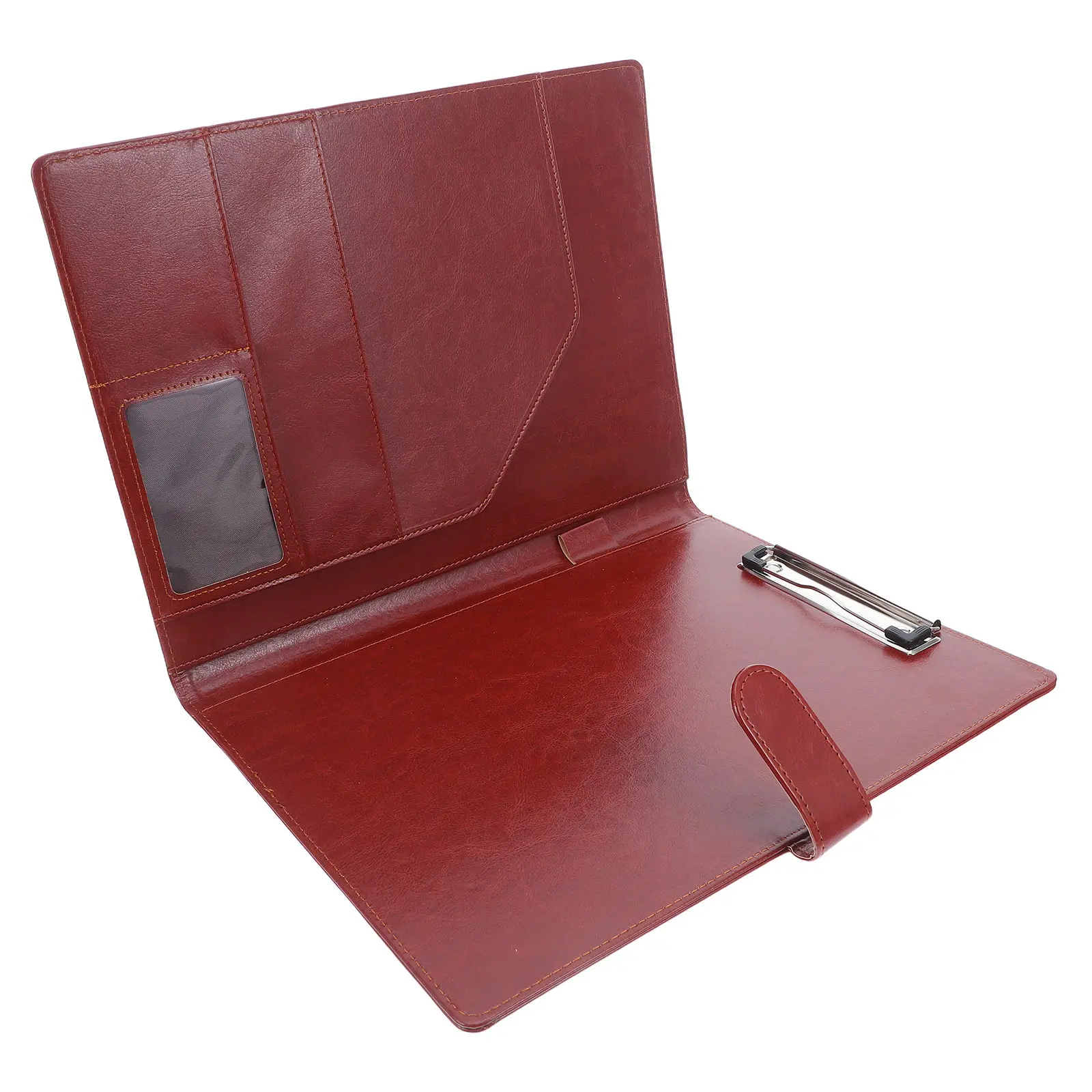 

Папка-портфолио формата А4 из ПУ с несколькими отделениями и прочной металлической застежкой для деловых встреч, собеседований, конференций