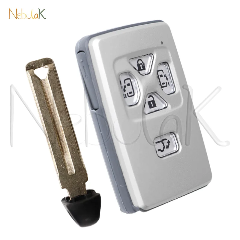 مفتاح التحكم عن بعد الذكي لسيارة Toyota Vellfire Alphard Estima 312MHz FSK 4D Chip 271451 -0500 5 أزرار بطاقة القرب للسيارة فوب ذكي