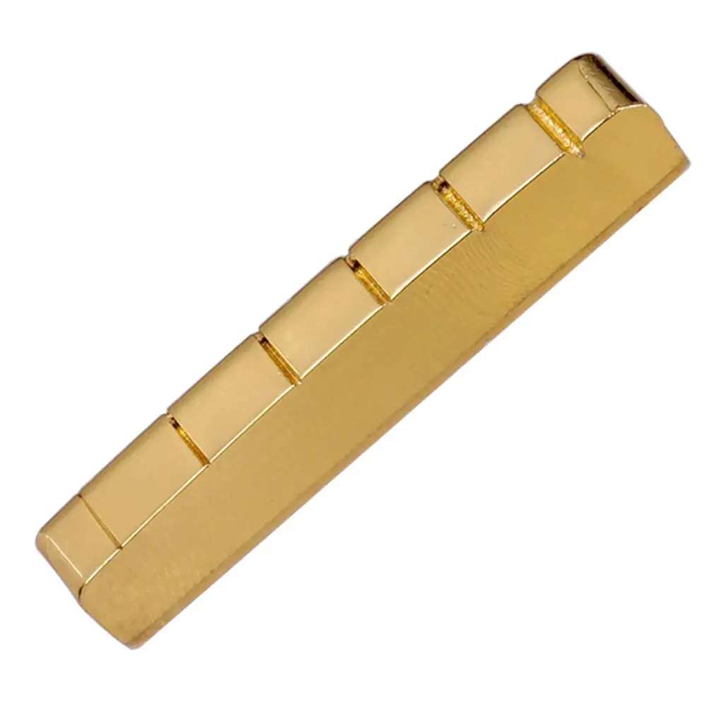 

6 String 43mm Slotted Brass Nut for LP Electric Guitar Replacement Parts Upgrade Accessories