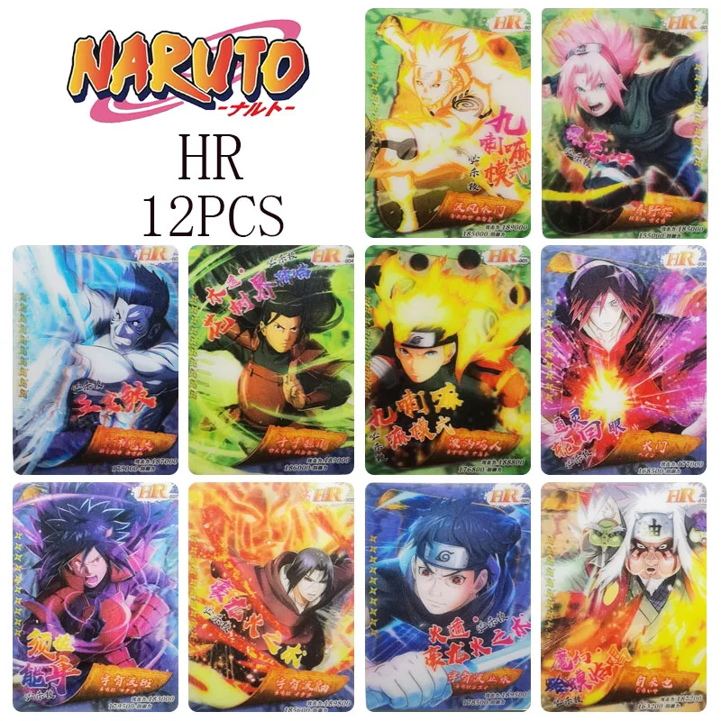 

Naruto Hr Cards Rare Game Card Naruto Haruno Sakura Anime Characters Bronzing Collection Flash Card Cartoon Toy Christmas Gifts