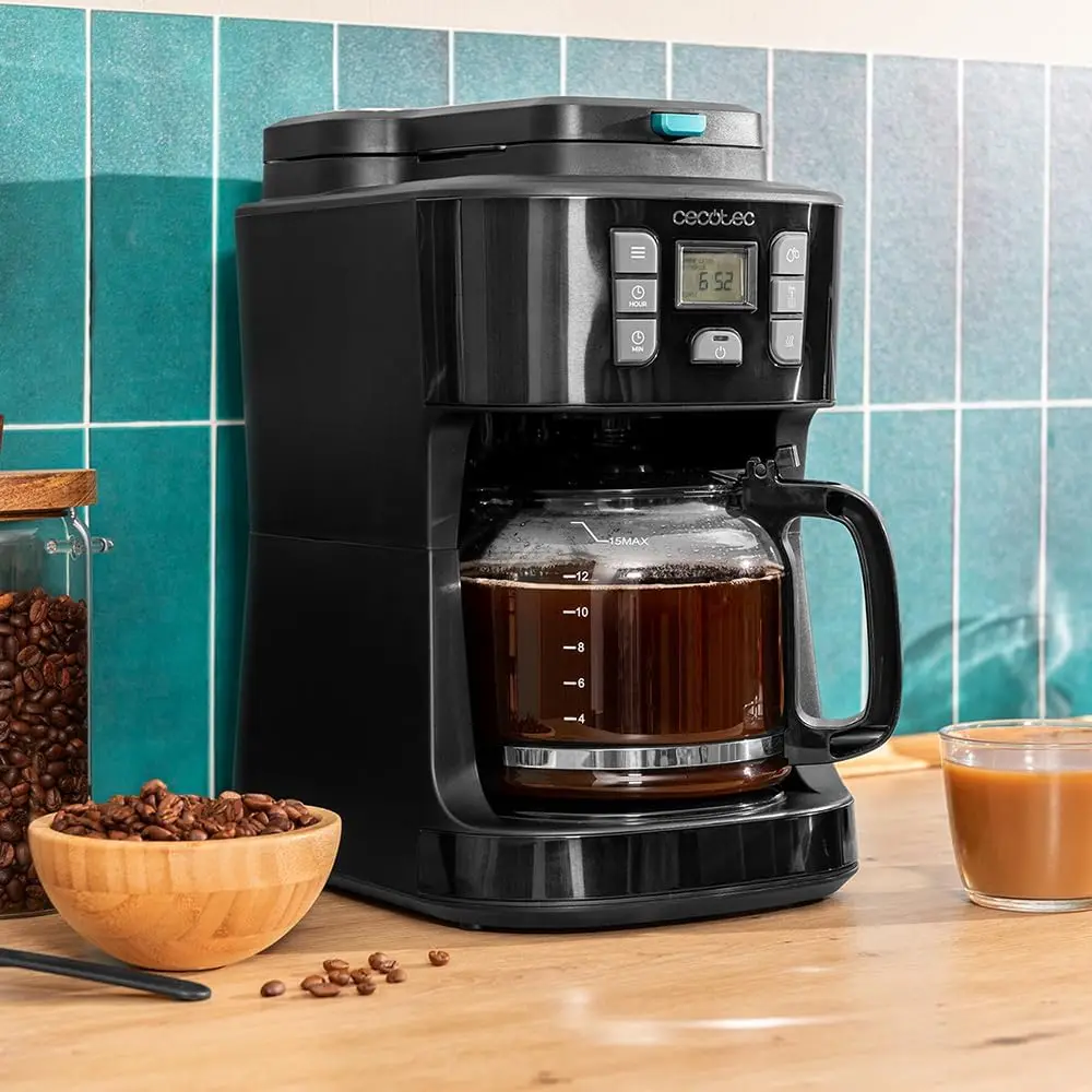 Cafeteras Goteo Coffee 66 Grind Drop,Molinillo Cuchillas,Hasta 12 Tazas,Tecnología Extremearoma,En Acero Inoxidable