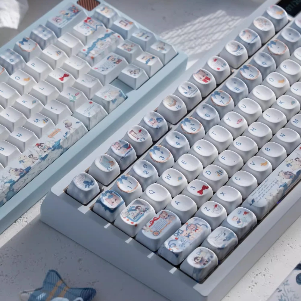 

Колпачки для клавиш Extreme Ice Cute Cruise Cherry Soa High Pbt Sublimation Индивидуальные синие милые колпачки для клавиш Aula75