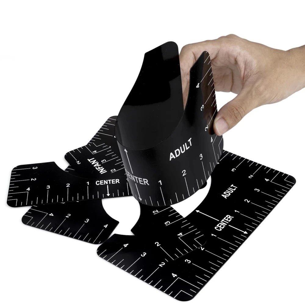 1/4pcs T-Shirt alignment Ruler Centering Tool Placement Graphic Guide Acrylic sewing ruler