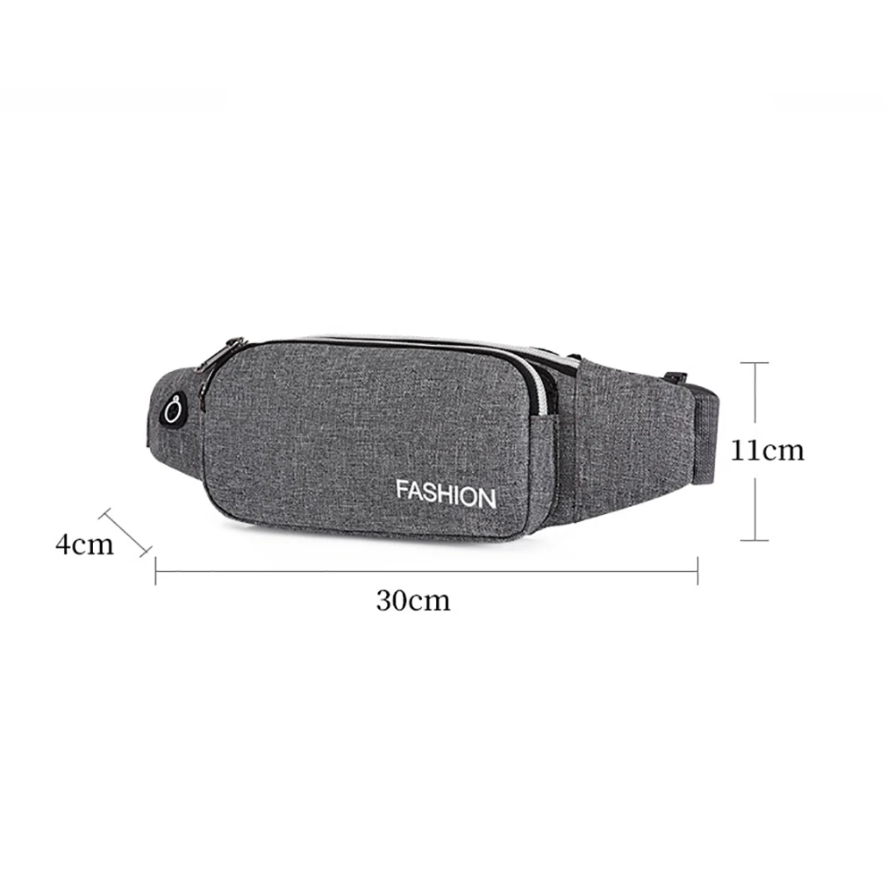 Unisex Heuptas Kleine Canvas Schouder Crossbody Tassen Voor Dames 2023 Heren Sport Fanny Pack Mode Telefoon Dames Borst Tas