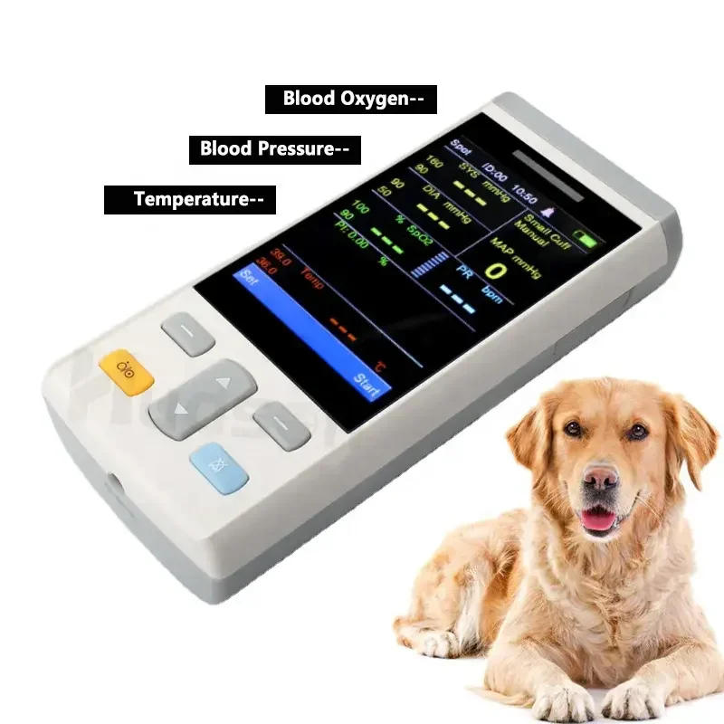 Animal Veterinary Equipment VET Multi-parameter vital signs blood pressure Monitort Dog Pulse Oximeter