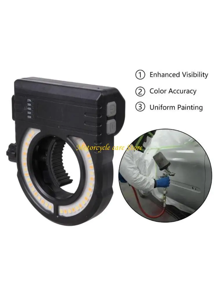 Высокоэффективный светодиодный рабочий фонарь, 5 настроек яркости, защита IP65, диапазон 2700–6500 К для беспроводных пистолетов-распылителей