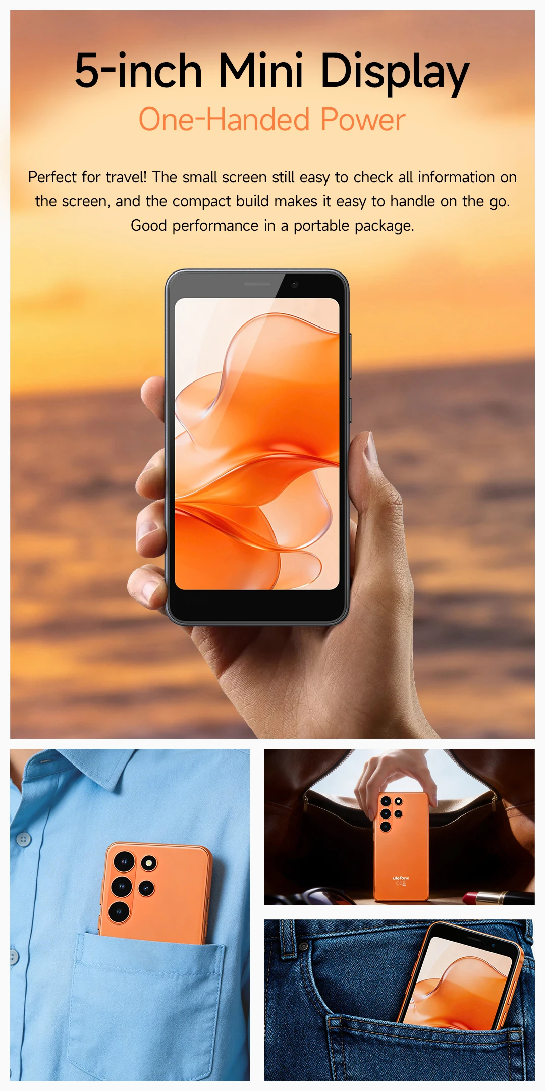 【World Premiere】Ulefone Note 22 Mini 5.0" Smartphone Android 16 Removable Battery Mobile Phone Dual SIM Standby Global Version