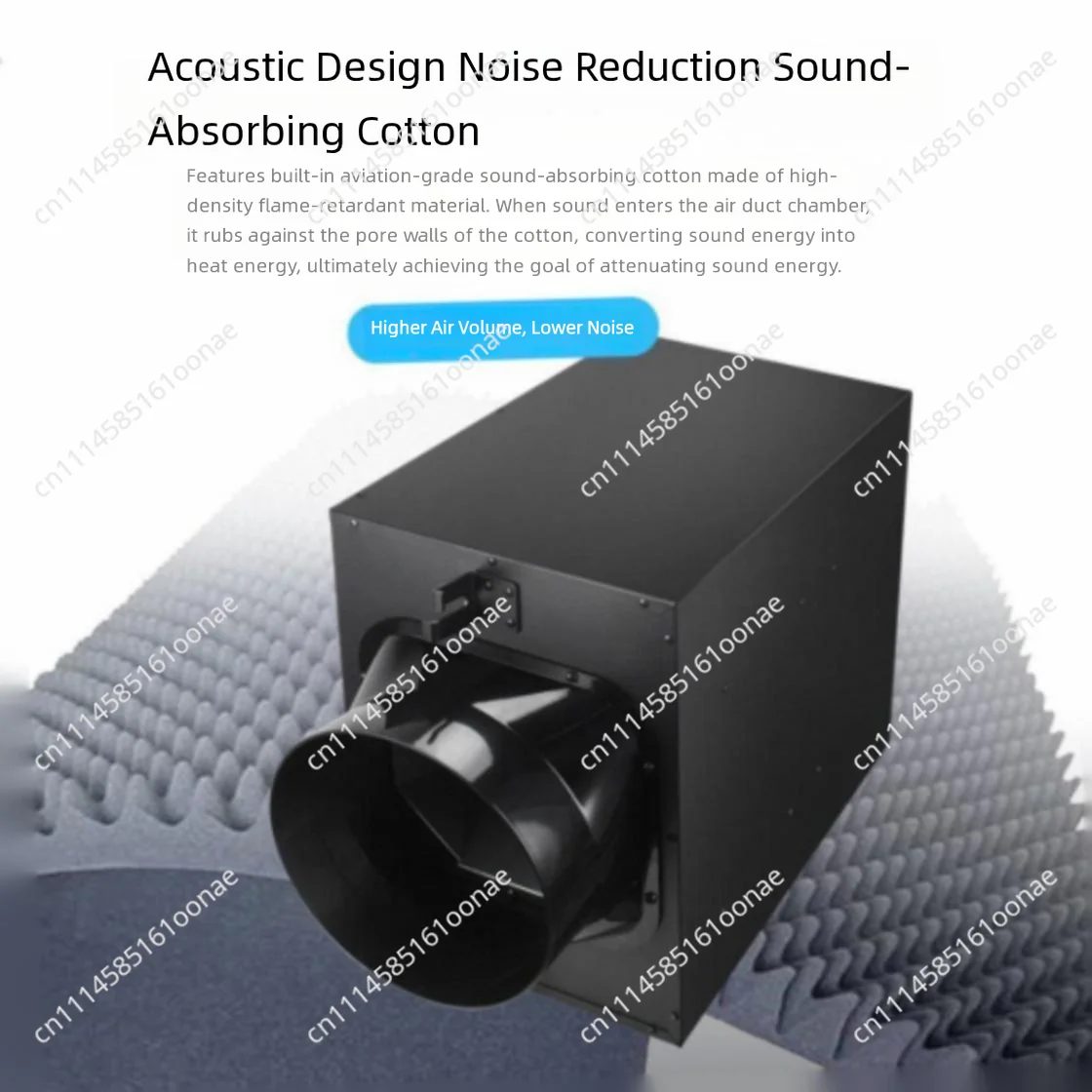 New Wind Box Mute Duct Fan Commercial Ceiling Ventilation Exhaust Air Supply Centrifugal Turbo Ventilator Blower