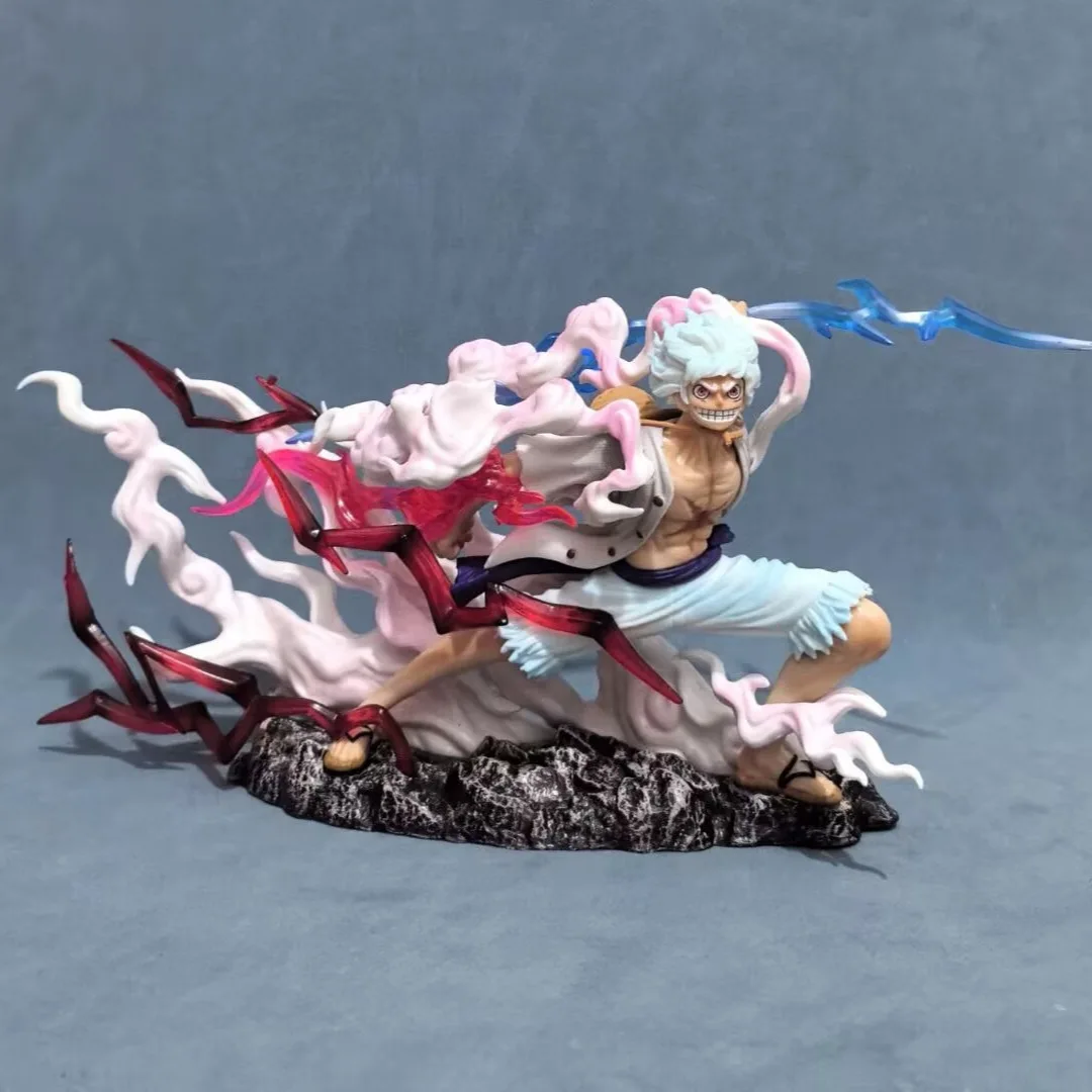 

Цельная статуя Ника Луффи 15 см - Gear 5 Sun God Awakening, динамическая поза, аниме-фигурка, Коллекционная модель