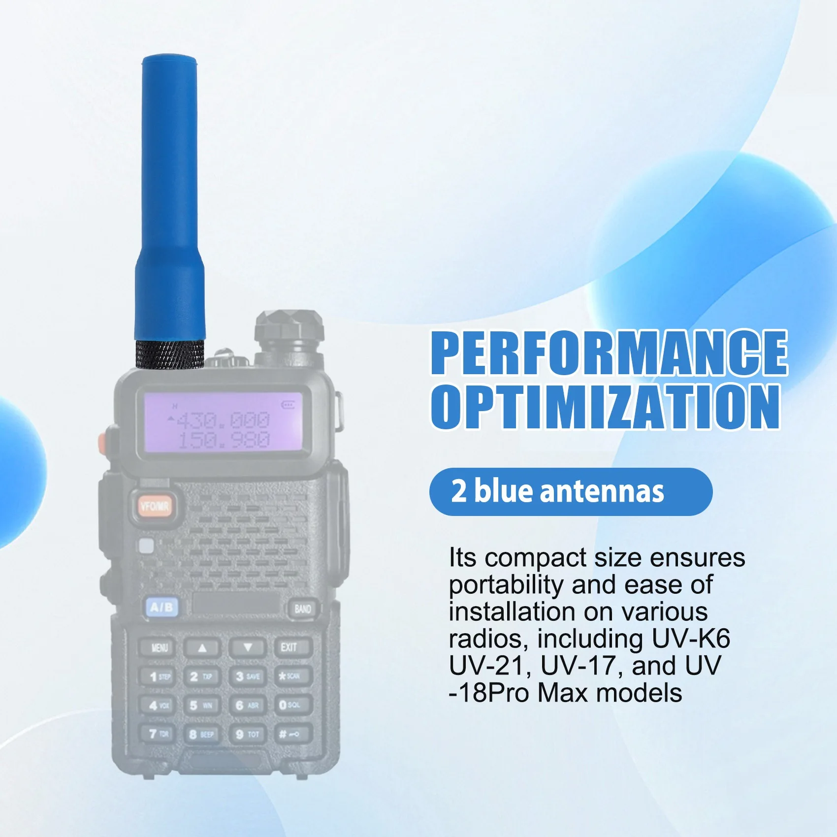 Well Made-Walkie Talkie Soft Antenna SF-20 Mini Short Aerial SMA-F Dual Band VHF UHF For UV-K6 UV-21 UV-17 UV-18Pro Max Radio