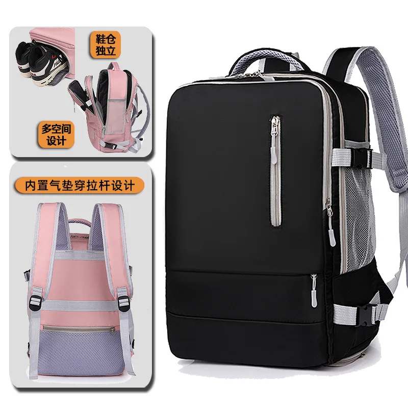 حقيبة ظهر للسفر، حقيبة ظهر Ryanair مقاس 40 × 20 × 25، حقيبة ظهر للكمبيوتر المحمول مقاس 15.6 بوصة للرجال والنساء، حقيبة ظهر كاجوال للأعمال