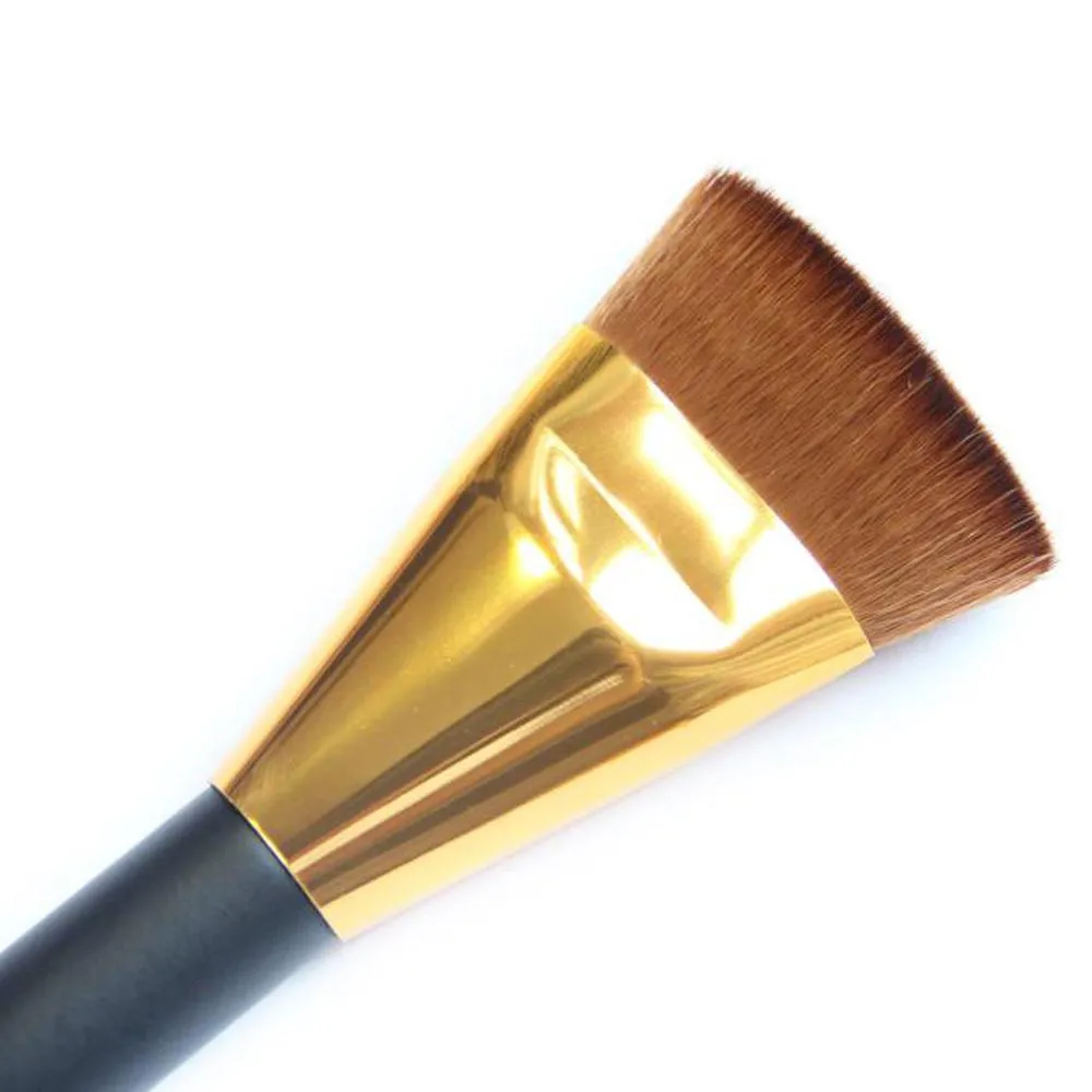 Best Deal  Good Quality Women Professional Cosmetic Flat Contour Brush Face Blend Foudation Powder Makeup Brush 1PC