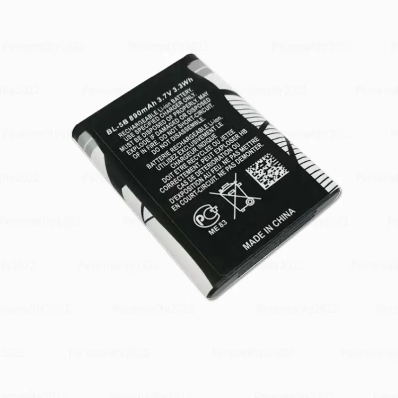 BL 5B 890 mAh batterij 5300 5320 N83 6120c 7360 3230 5070 3220 Li batterijen oplaadbaar voor mobiele telefoons Nokia plug-in luidspreker