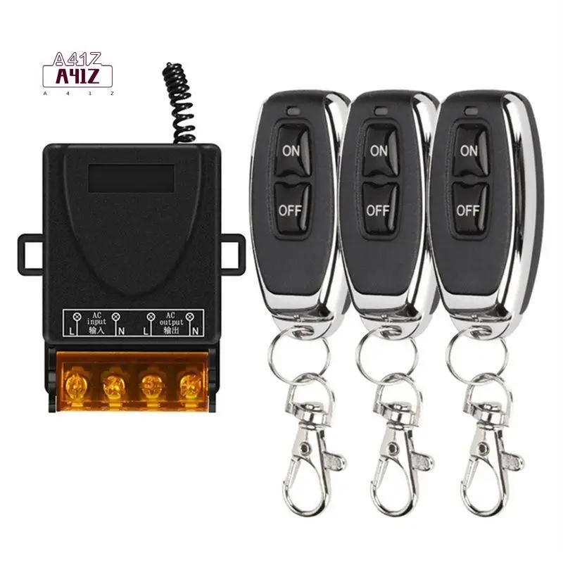 A41Z-Wireless Remote Control Switch 433Mhz DC8-80V 30A RF Relay Receiver For Motorcycles Appliances Pumps Lrrigation