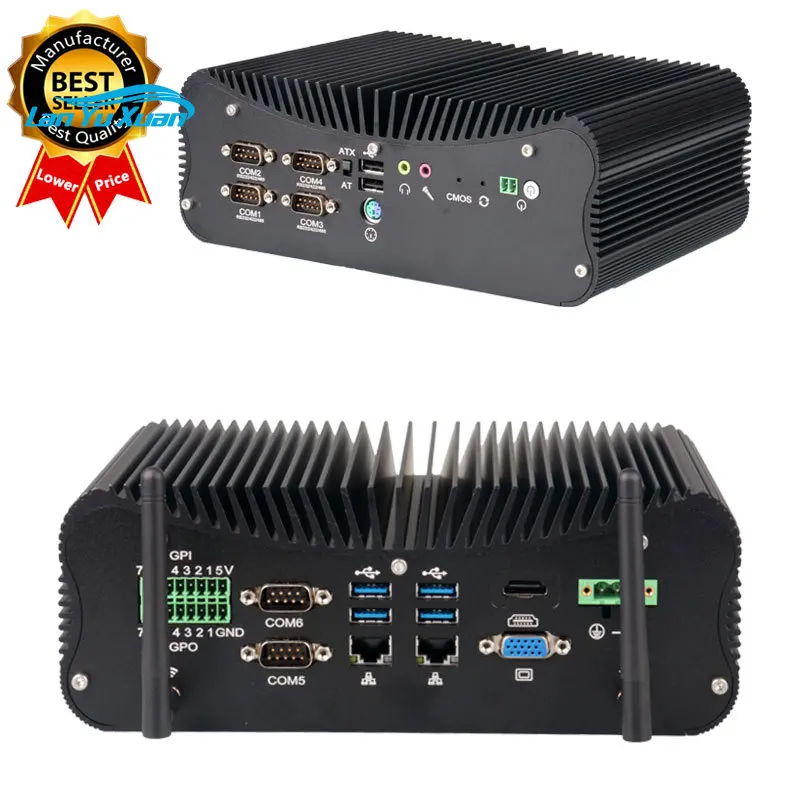 Manufacturer PC Mini Computer Intel Core i7 1165G7 11th Gen GPOI 2 Dual Lan 6 USB Ubuntu Win 10 11 Fanless Industrial Mini PC