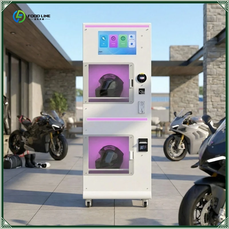 Helmet Machine for Automatic Vending with Extended Networking and Multiple Languages FL Customized