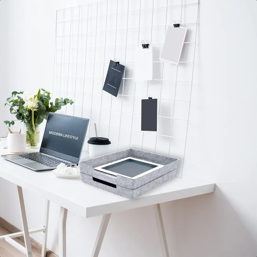 Welaxy органайзер для ящиков стола, лотки для писем, фетровая бумага для документов, файлов, сортировочная коробка для хранения журналов, мягкая прочная коробка из 2 предметов для офиса