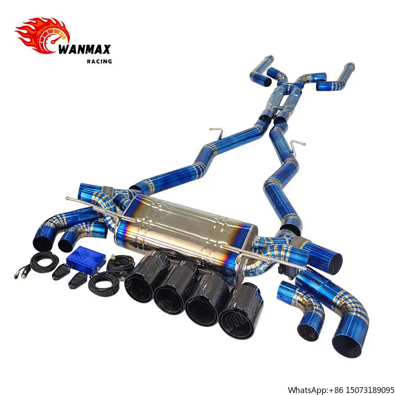 Titanium Alloy Catback Muffler Valvetronic Exhaust System for 2018-2021  M5 F90 4.4T Exhaust