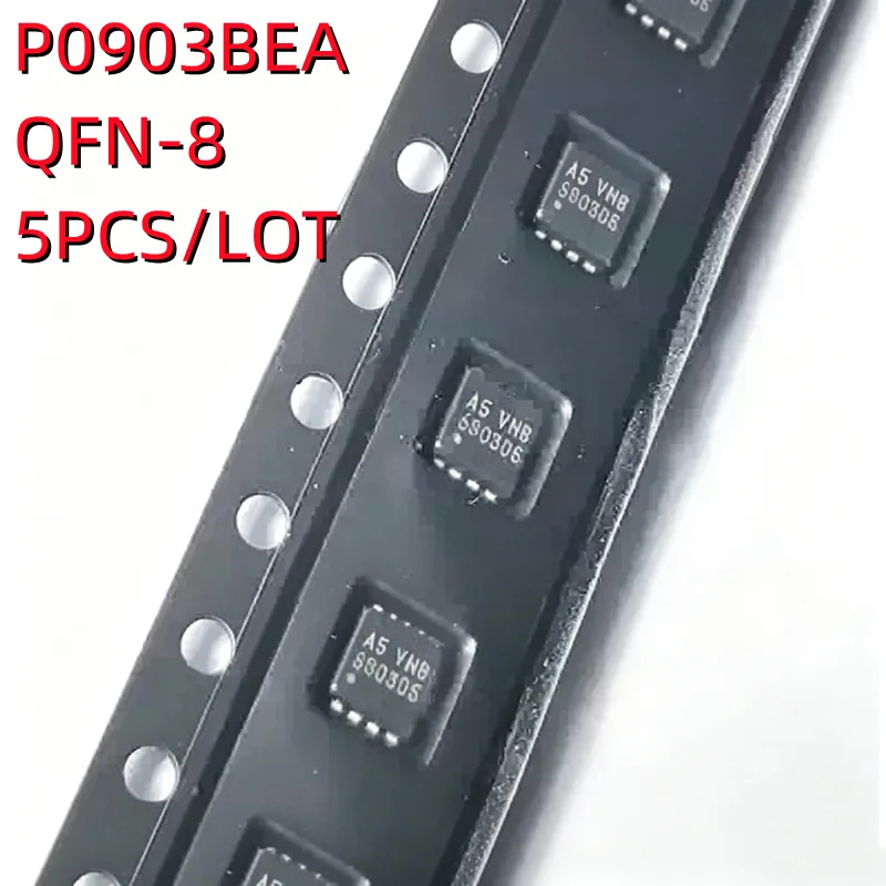 5PCS/LOT P0903BEA P0903 QFN-8 (Printing: A5 GND, A5 GNC, A5 PNB, A5 )SMD Chipset New In Stock