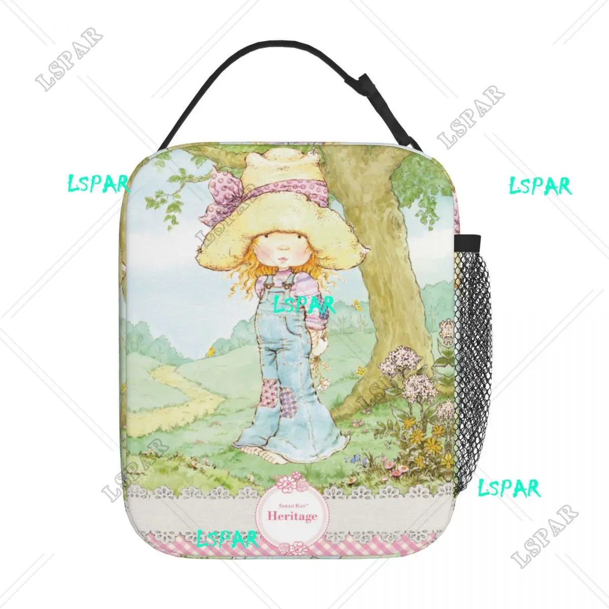 

Cartoon Girl Product Insulated Lunch Tote Bag Kids Country Life Lunch Container Portable Thermal Cooler Bento Box