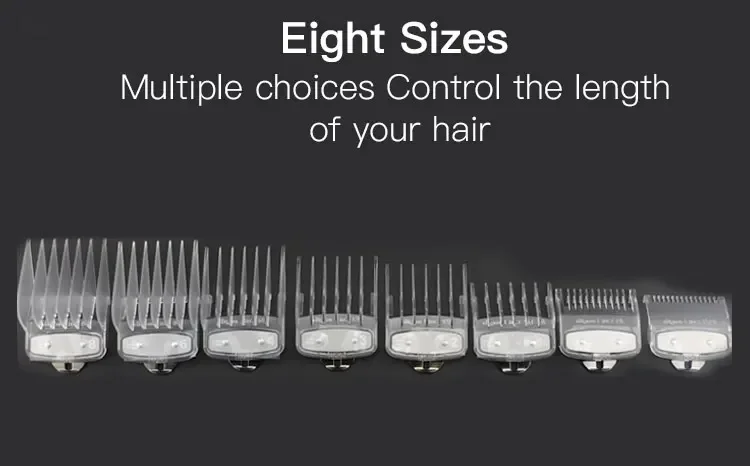 8/10 Stück Haarschneidemaschine Limit Guide Kamm für Wahl und Kemei Trimmer Universal Barber Guide Kamm Haarschnitt Werkzeug Clipper Limit Kämme – Detail 33