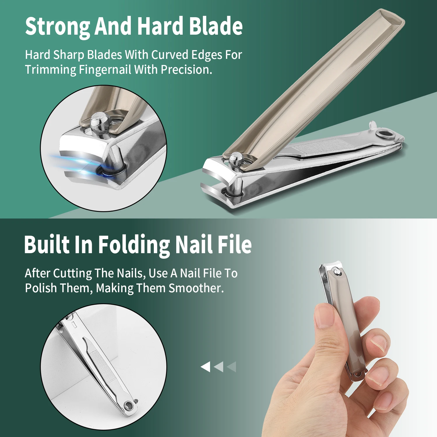 Conjunto de manicure de aço inoxidável, 7 peças, mini kit de cortadores de unhas para viagem, ferramentas de cuidados com pedicure, kit de aliciamento, presente para mulheres e homens