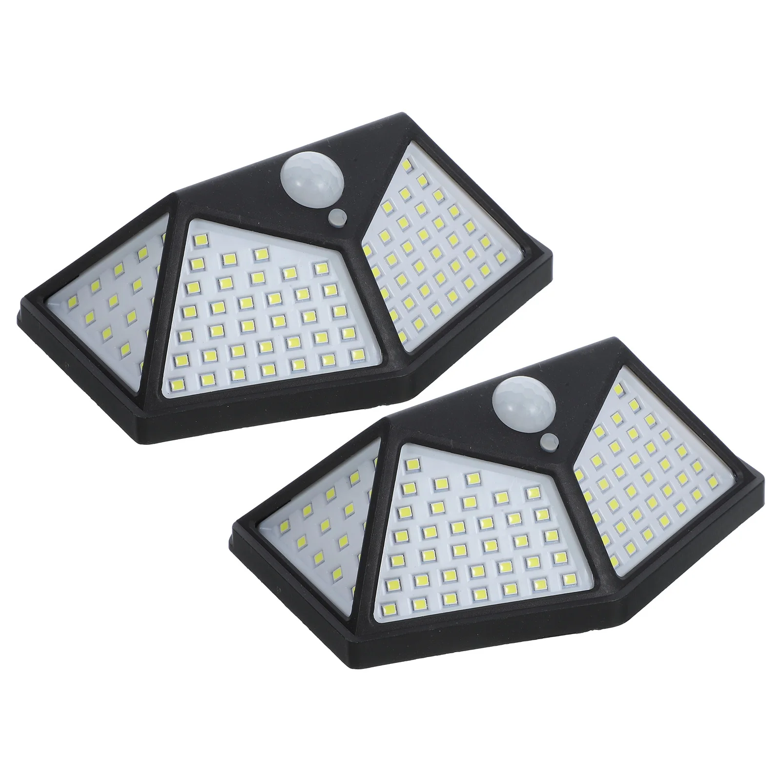 

2Pcs Infrared Sensor Solar Powered Wall Light Outdoor Waterproof 100 Solar Yard Lamp Energy Saving