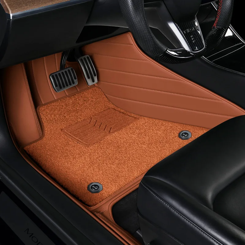 Special car floor mat edamame 3 leather fully enclosed double layer