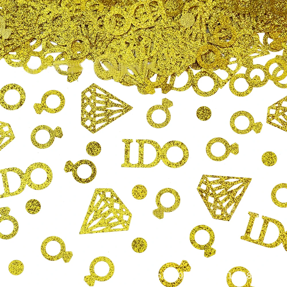15g Herr & Frau Hochzeit Konfetti Gold rosa Glitzer Diamant Ich habe Konfetti Hochzeit Tisch streut Dekoration Hochzeit Lieferungen – Detail 3