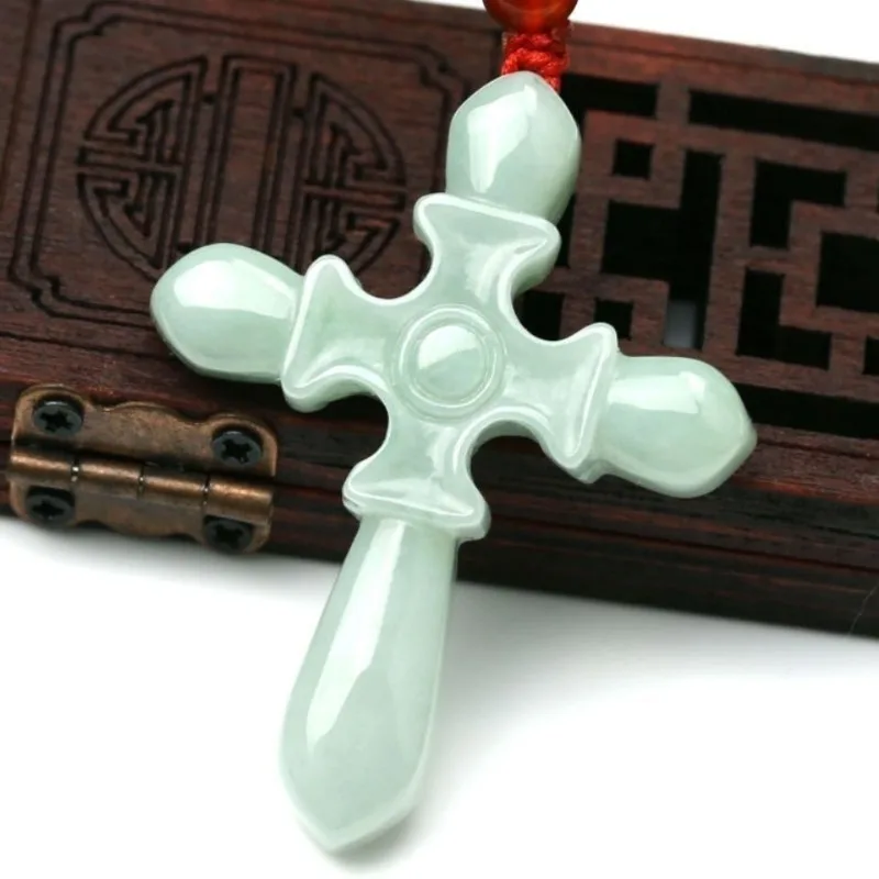 

Classic Fashion Ethnic Style Pendant, Natural Cross Pendant Necklace Jewelry