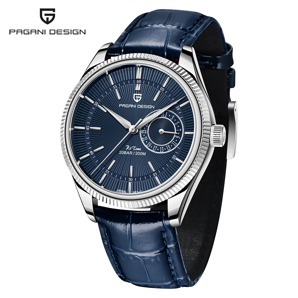 PAGANI Design PD-1689 VH65 Luxury Men's Quartz Watch Sapphire Stainless Steel Clock Diving Watch 20Bar Waterproof Men's Watch image 3