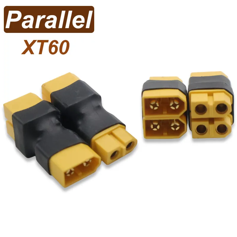 XT60  Parallel Adapter Connectors 1 Male to 2 Female/ 2 Male to 1 Female Parallel Connector for RC Lipo Battery ESC