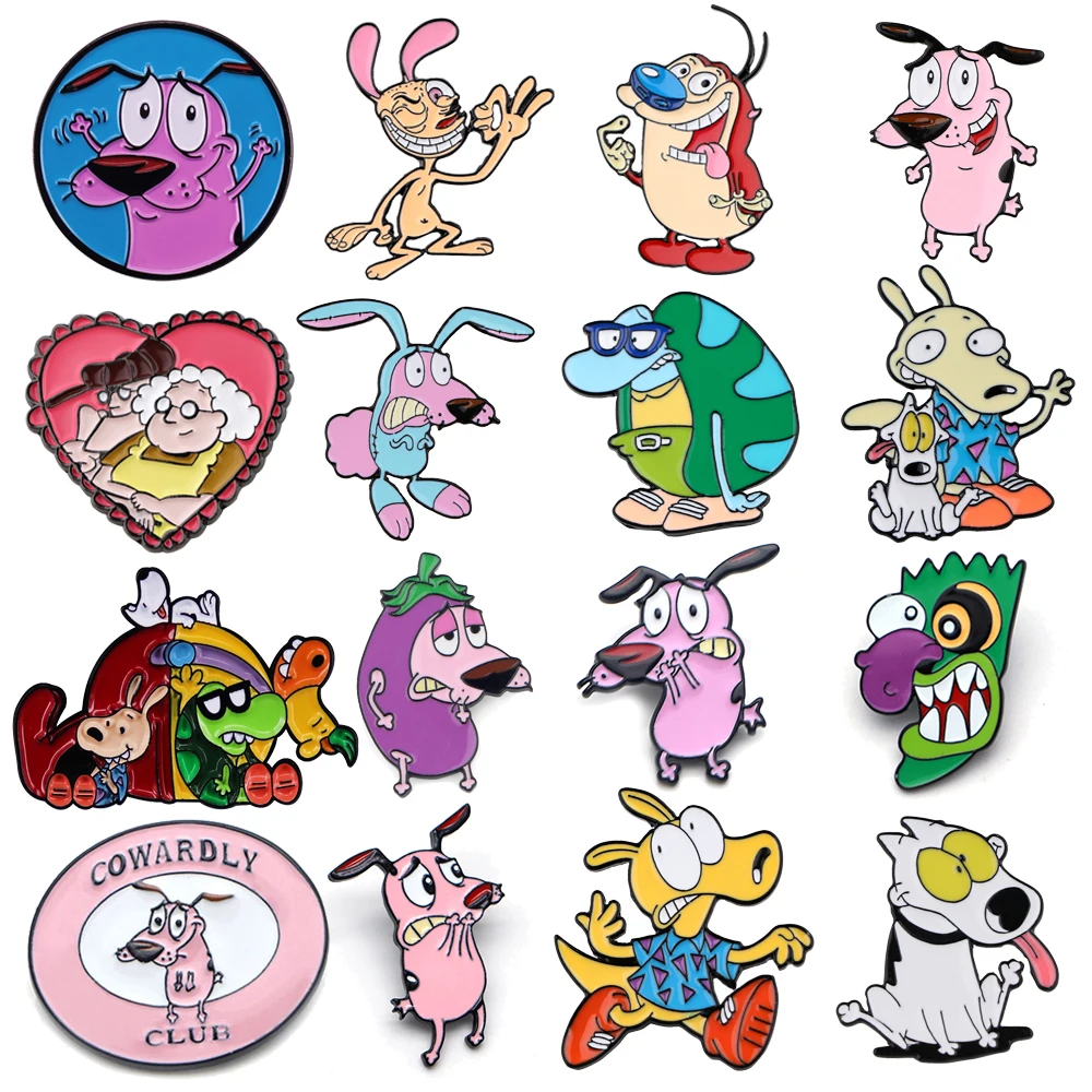 Cute Classic Cartoon Dogs Lapel Pins for Backpack Men Women Brooches for Clothing Enamel Pins Badges Jewelry Accessories