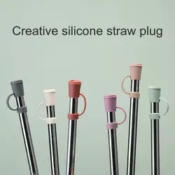 12mm Straw Cover Reusable Food Grade Plastic Straw Cover Protector for Glass Straws Dust-proof Mini Tip Plug Topper Kitchen