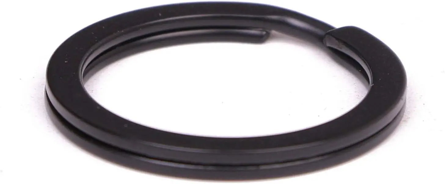 10 штук 1-дюймовых плоских брелоков — металлические брелоки, разделенные брелоки, плоское уплотнительное кольцо для дома, автомобиля