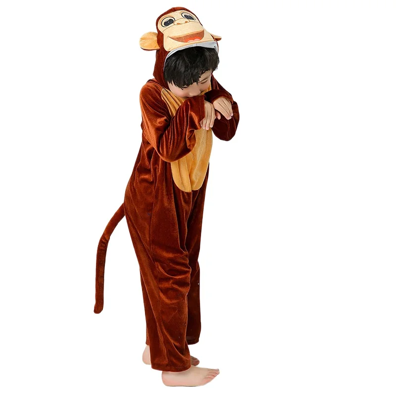 Chinese Zodiac Performance Costumes Children Animal Performance Costumes for Children Day Kindergarten Tiger Rabbit Monkey Dog