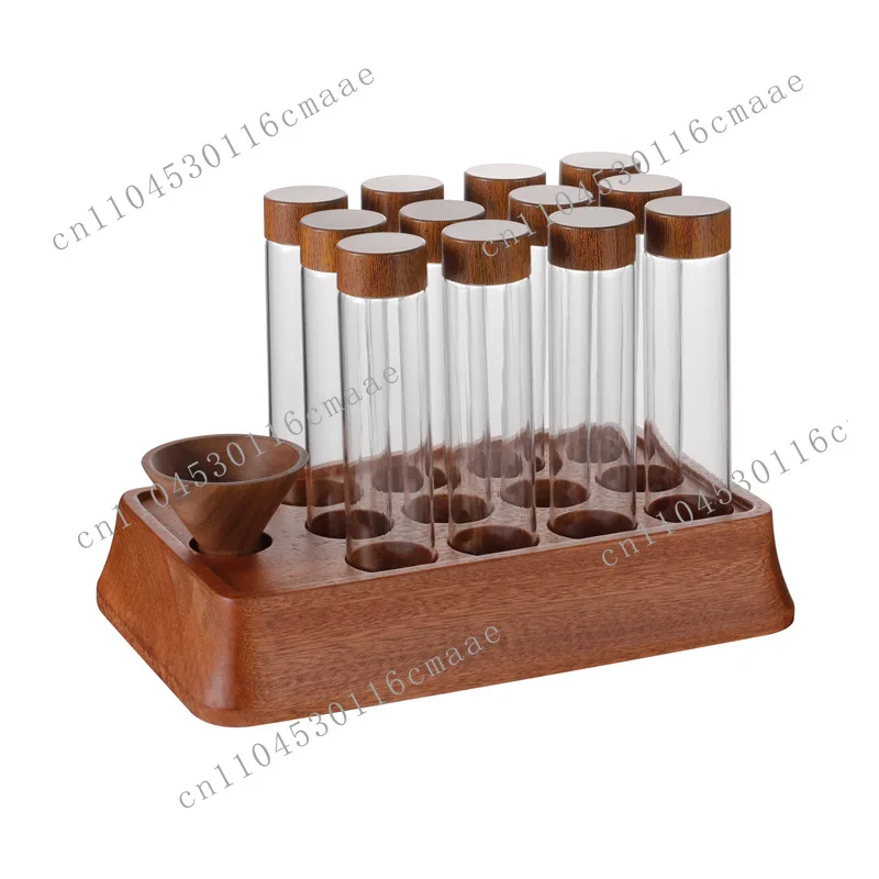 Magnetic coffee beans bottling test tube glass display stand single tube storage coffee tools sealed jar smell