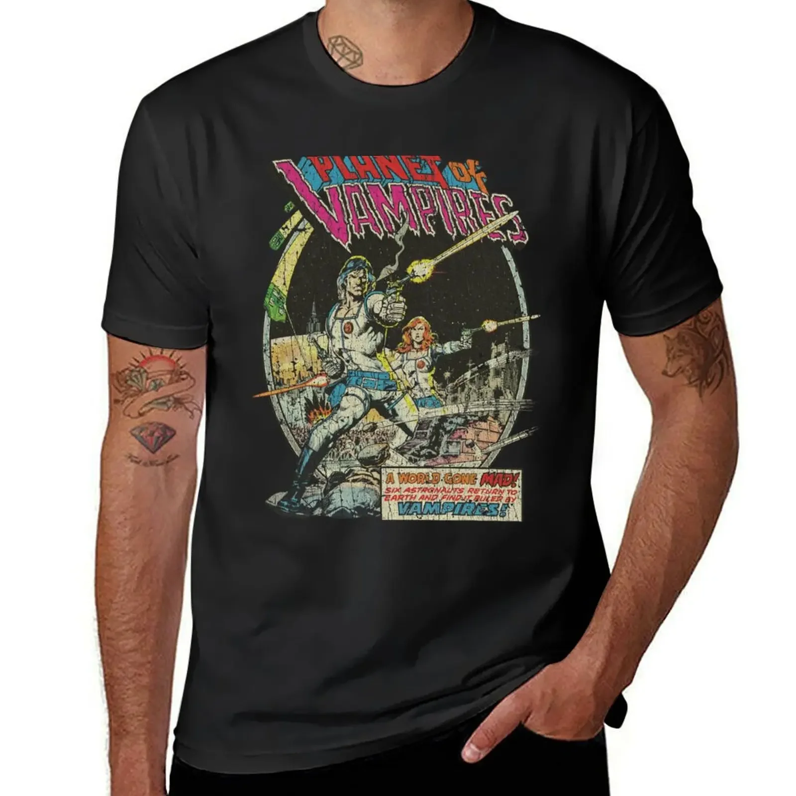 Planet of Vampires 1975 T-Shirt graphic t shirts shirts graphic tee workout shirts for men