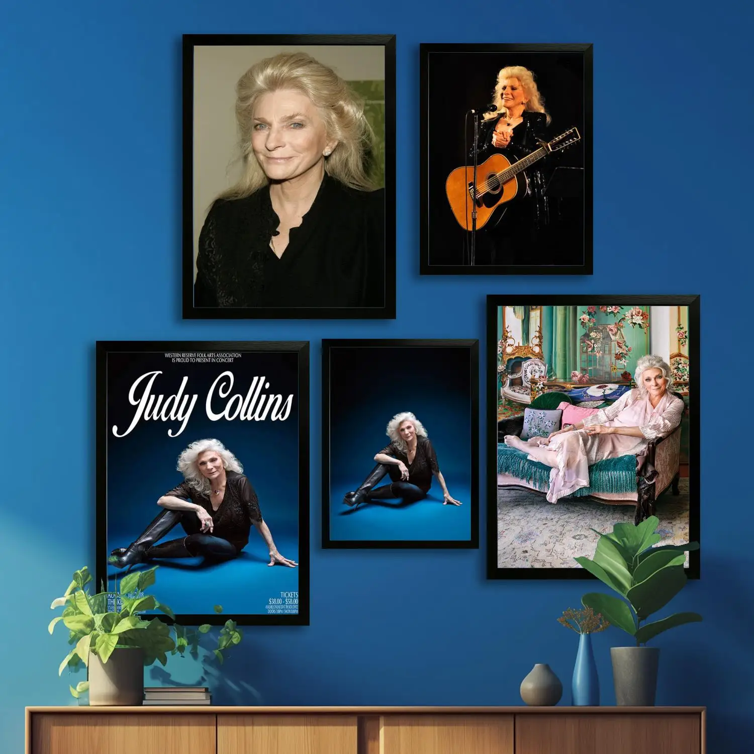 Judy Collins Canvas Art Poster and Wall Art, Picture Print, Modern Family, Bedroom Decor, Posters,Decorative painting