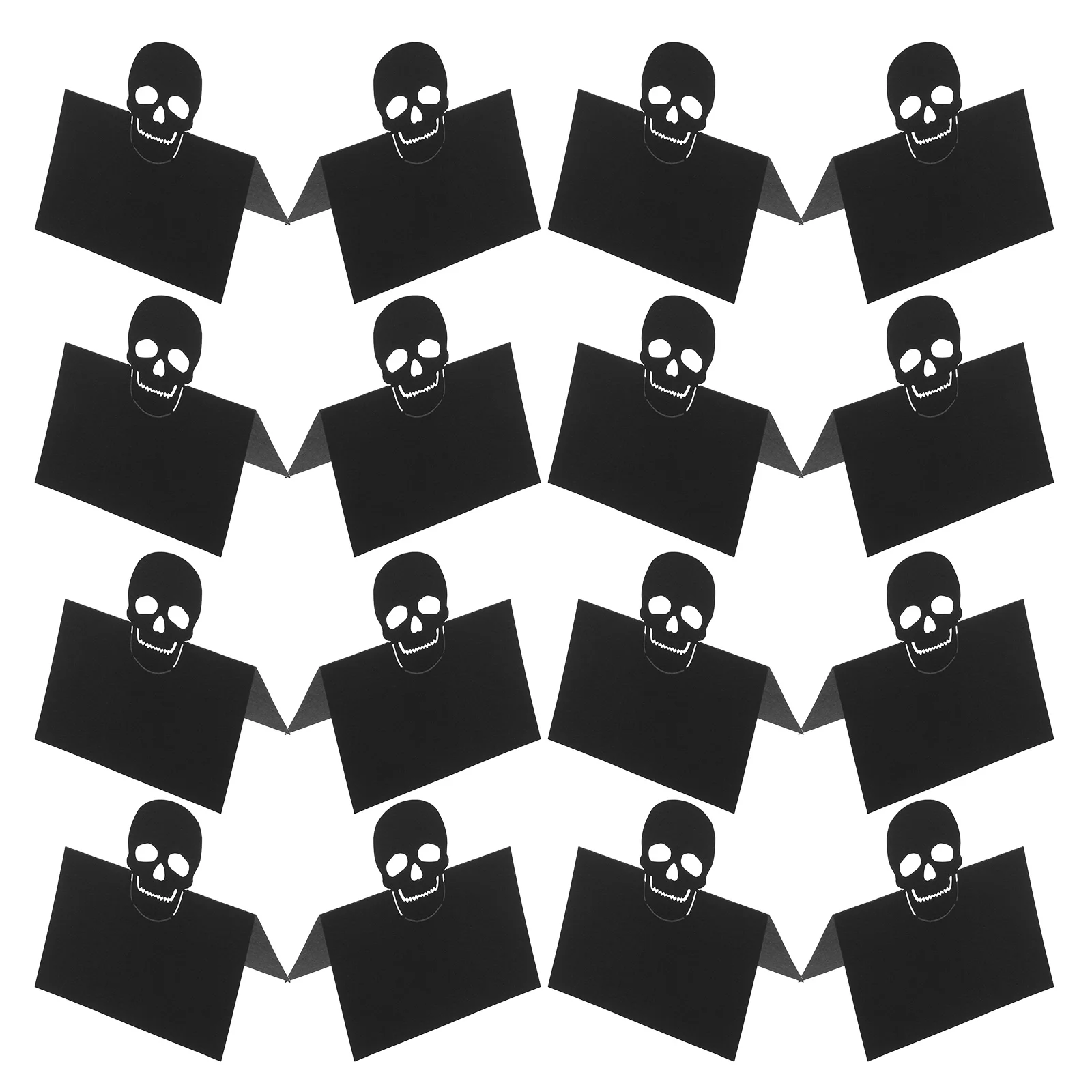 

50 Pcs Halloween Seat Card Table Place Cards Black Guest Names Seating