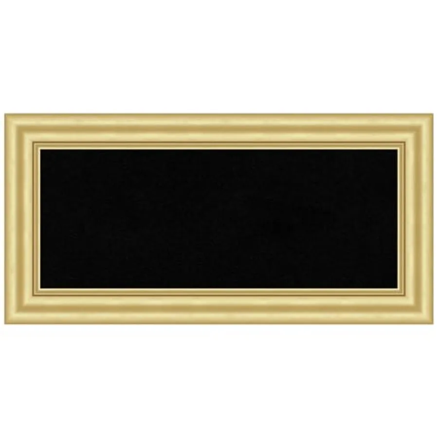 

Black Cork Board for Wall 17x35 Vision Board with Gold Frame Medium Corkboard Office Decor for Home Organization Traditional Co