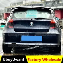 BMW 1 시리즈 E81 E82 E87 E88 2004-2011 용 루프 스포일러 리어 윙 스포일러 Abs 카본 룩 립 스포일러 해치백 유니버설