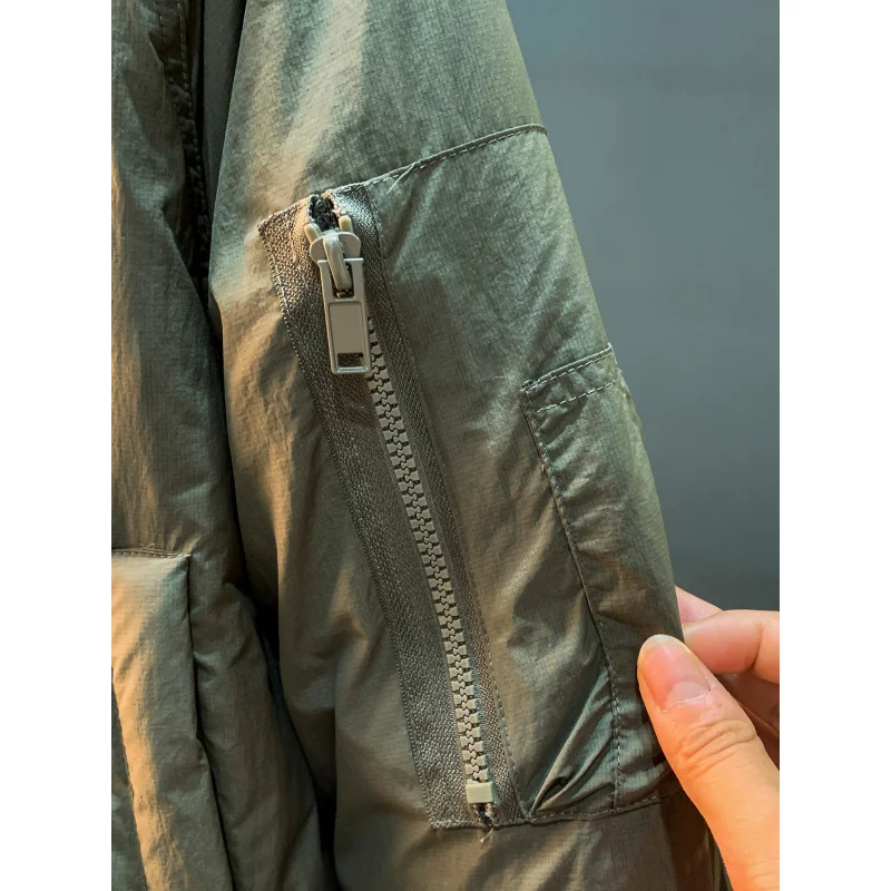 سترة شتوية عصرية للرجال ملابس رجالية غير رسمية مقاومة للدفء والبرد 2025 ملابس جديدة سميكة بطة أسفل مقاومة للبرد #4