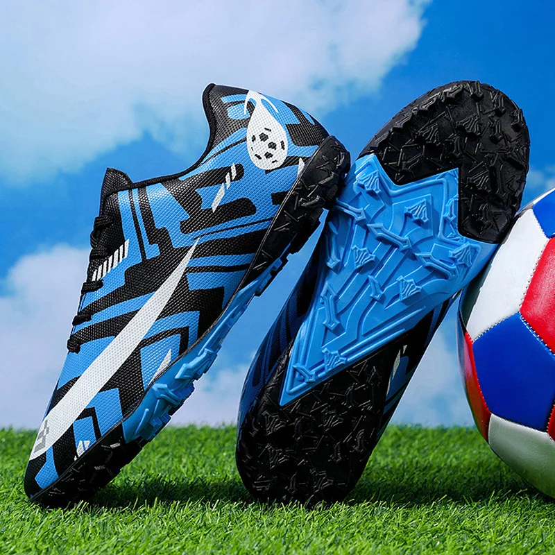 Voetbalschoenen Mannen Spike FG/TF Hoge Enkel Jeugd Antislip Schoenplaten Vrouwen Indoor Voetbal Outdoor Voetbal training Sneakers 35-45